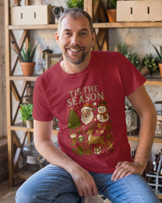 Tricou unisex 100% bumbac Colectia Christmas, sarbatori de Craciun [1]