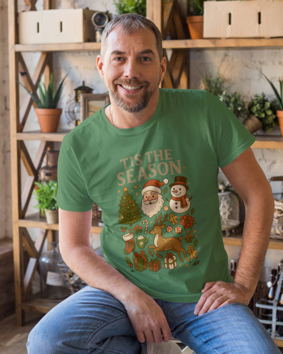 Tricou unisex 100% bumbac Colectia Christmas, sarbatori de Craciun [1]