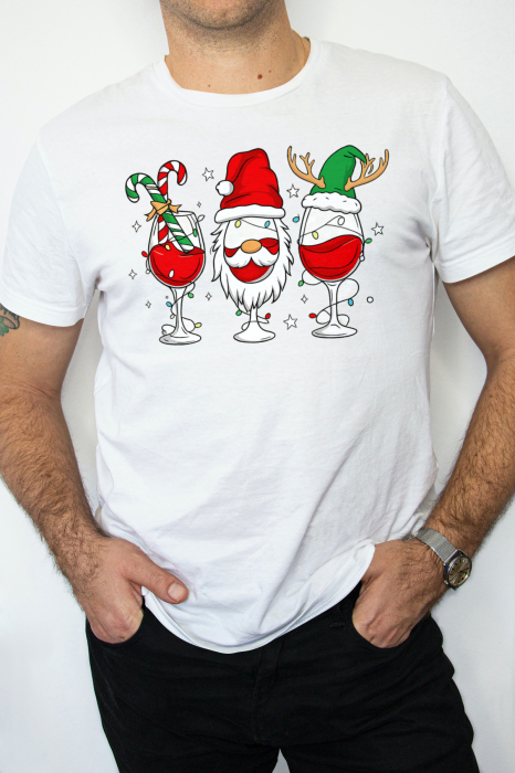 Tricou unisex 100% bumbac Colectia Christmas, sarbatori de Craciun [1]