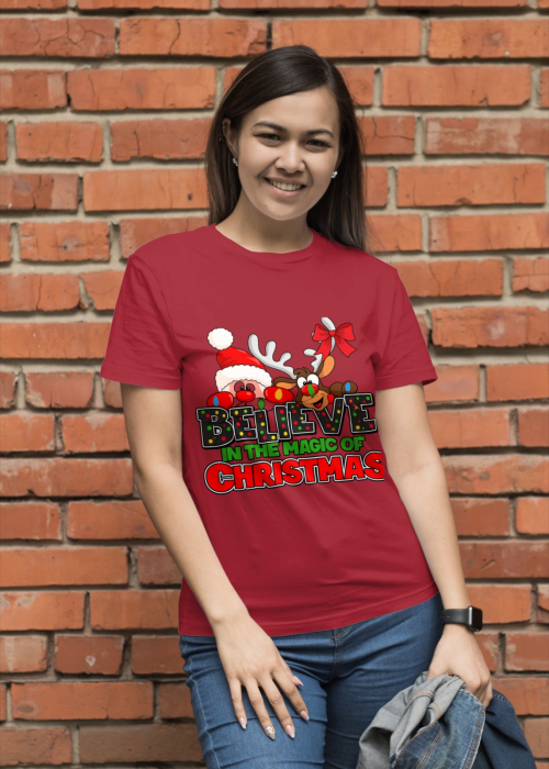 Tricou unisex 100% bumbac Colectia Christmas, sarbatori de Craciun [1]