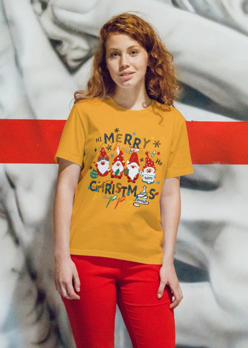 Tricou unisex 100% bumbac Colectia Christmas, sarbatori de Craciun [1]