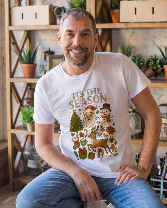 Tricou unisex 100% bumbac Colectia Christmas, sarbatori de Craciun [1]