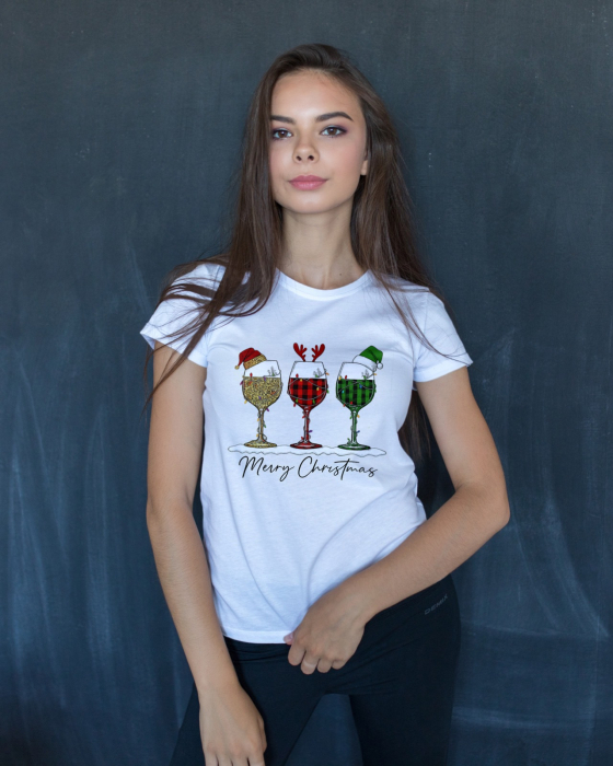 Tricou unisex 100% bumbac Colectia Christmas, sarbatori de Craciun [1]