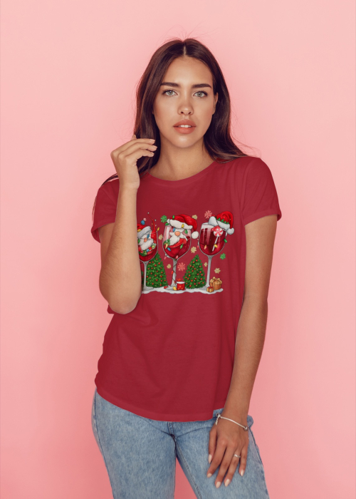 Tricou unisex 100% bumbac Colectia Christmas, sarbatori de Craciun [1]