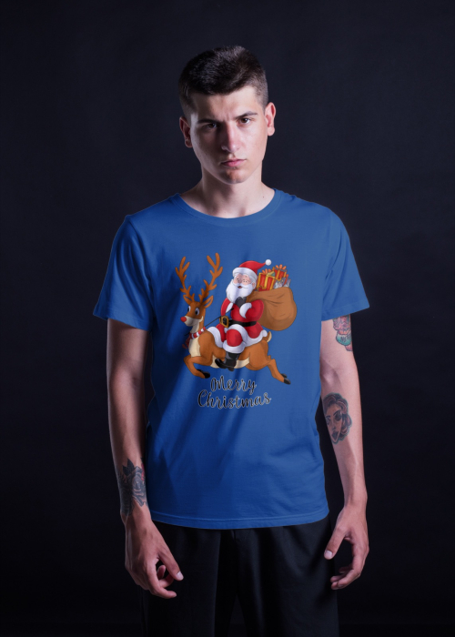 Tricou unisex 100% bumbac Colectia Christmas, sarbatori de Craciun [1]