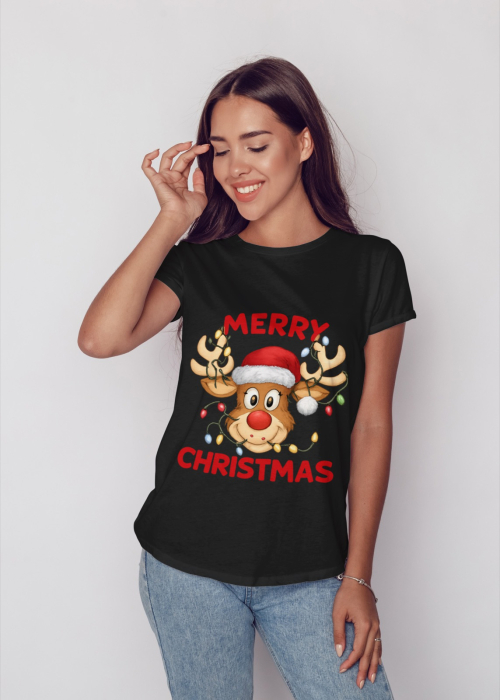 Tricou unisex 100% bumbac Colectia Christmas, sarbatori de Craciun [1]