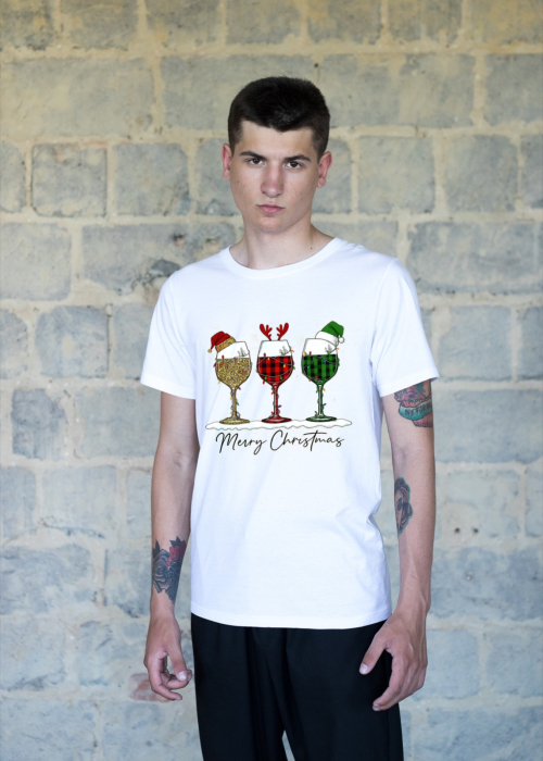 Tricou unisex 100% bumbac Colectia Christmas, sarbatori de Craciun [1]