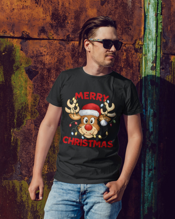 Tricou unisex 100% bumbac Colectia Christmas, sarbatori de Craciun [1]