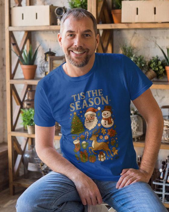 Tricou unisex 100% bumbac Colectia Christmas, sarbatori de Craciun [1]