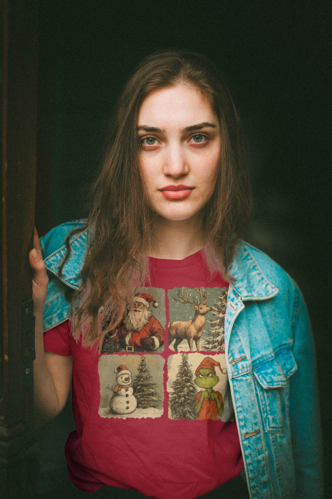 Tricou unisex 100% bumbac Colectia Christmas, sarbatori de Craciun [4]