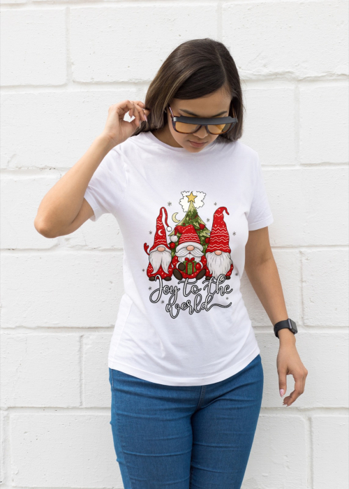 Tricou unisex 100% bumbac Colectia Christmas, sarbatori de Craciun [1]