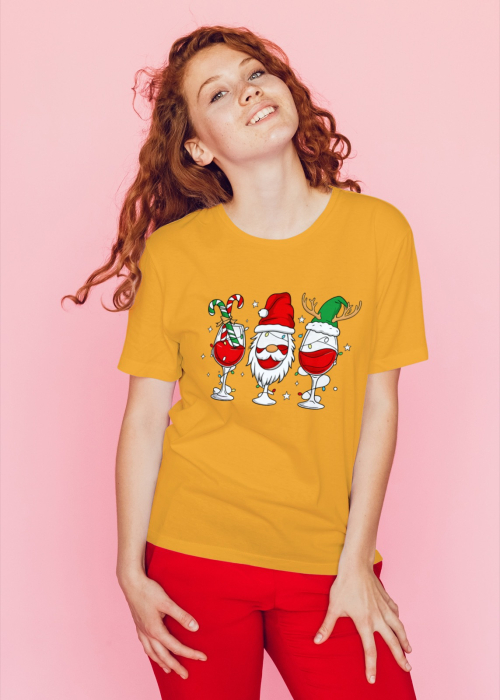 Tricou unisex 100% bumbac Colectia Christmas, sarbatori de Craciun [1]