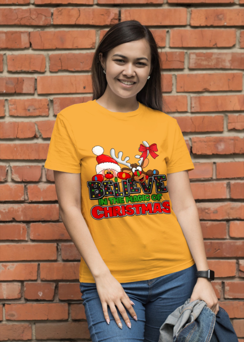 Tricou unisex 100% bumbac Colectia Christmas, sarbatori de Craciun [1]