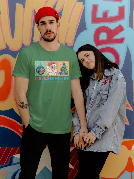 Tricou unisex 100% bumbac Colectia Christmas, sarbatori de Craciun [1]