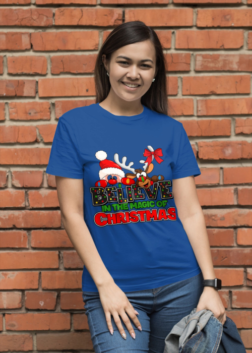 Tricou unisex 100% bumbac Colectia Christmas, sarbatori de Craciun [1]