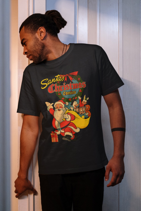 Tricou unisex 100% bumbac Colectia Christmas, sarbatori de Craciun [1]