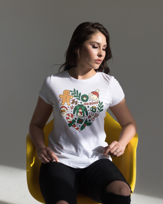 Tricou unisex 100% bumbac Colectia Christmas, sarbatori de Craciun [1]