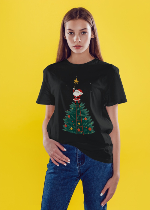 Tricou unisex 100% bumbac Colectia Christmas, sarbatori de Craciun [1]