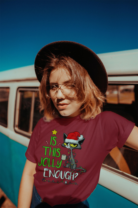 Tricou unisex 100% bumbac Colectia Christmas, sarbatori de Craciun [1]