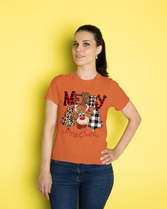 Tricou unisex 100% bumbac Colectia Christmas, sarbatori de Craciun [1]