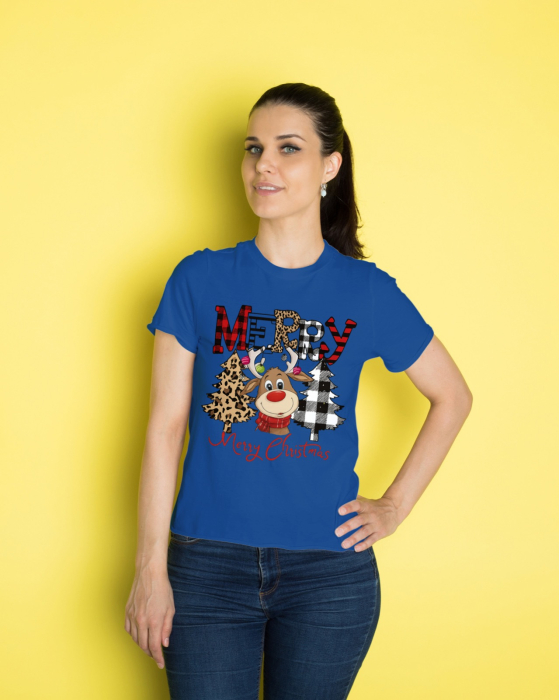 Tricou unisex 100% bumbac Colectia Christmas, sarbatori de Craciun [1]