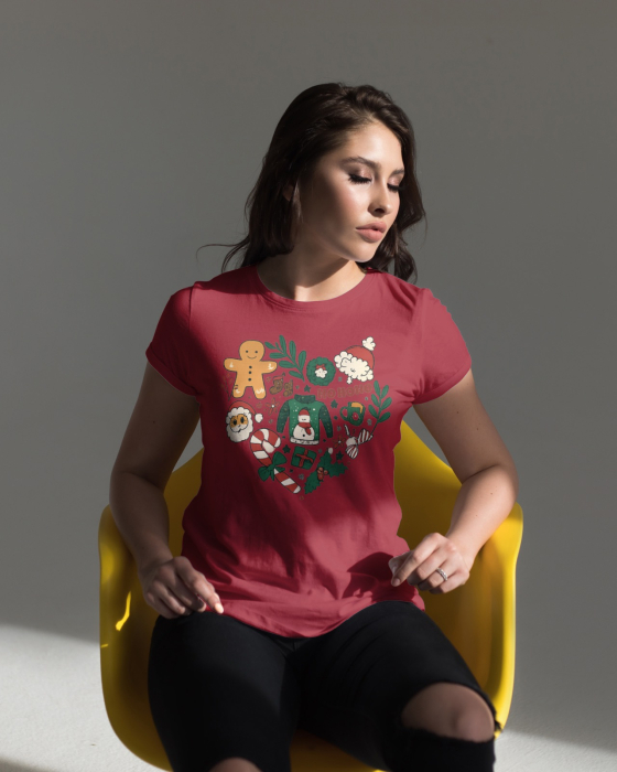 Tricou unisex 100% bumbac Colectia Christmas, sarbatori de Craciun [1]