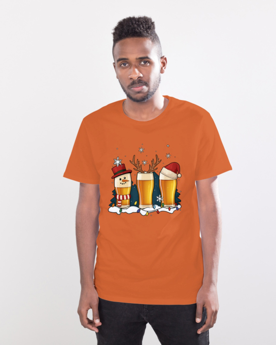 Tricou unisex 100% bumbac Colectia Christmas, sarbatori de Craciun [1]