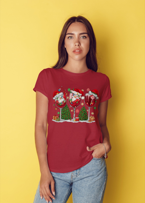Tricou unisex 100% bumbac Colectia Christmas, sarbatori de Craciun [1]