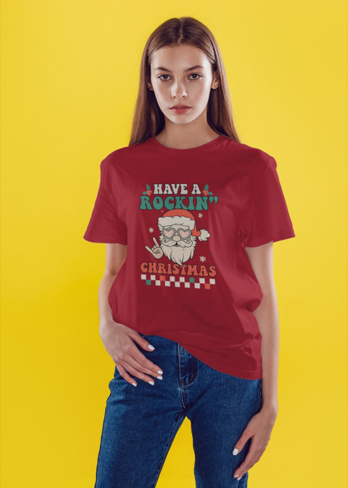 Tricou unisex 100% bumbac Colectia Christmas, sarbatori de Craciun [1]