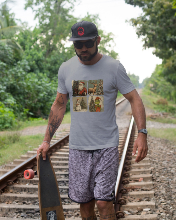 Tricou unisex 100% bumbac Colectia Christmas, sarbatori de Craciun [1]