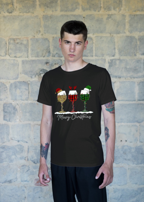 Tricou unisex 100% bumbac Colectia Christmas, sarbatori de Craciun [1]