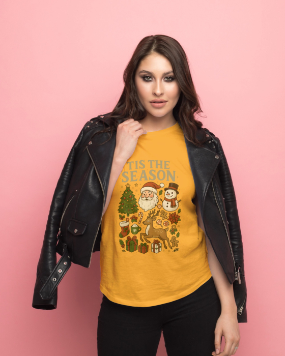 Tricou unisex 100% bumbac Colectia Christmas, sarbatori de Craciun [1]