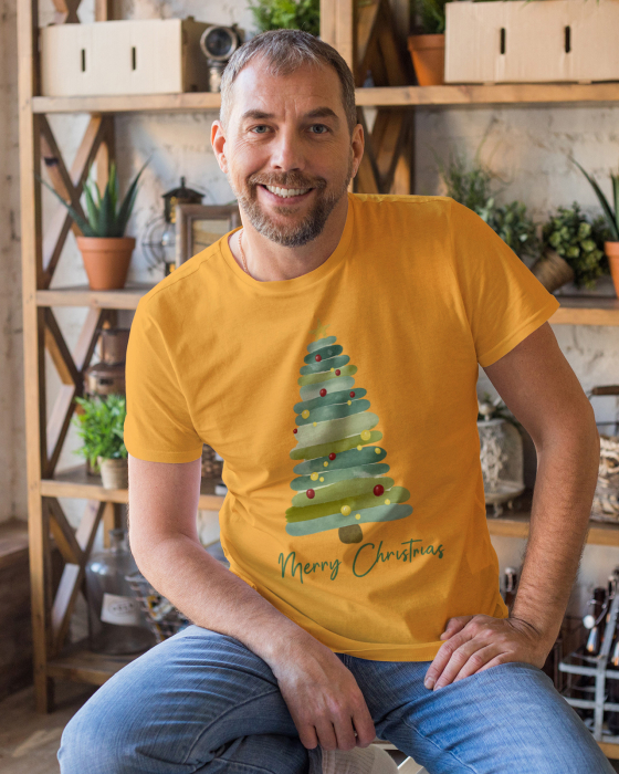 Tricou unisex 100% bumbac Colectia Christmas, sarbatori de Craciun [1]