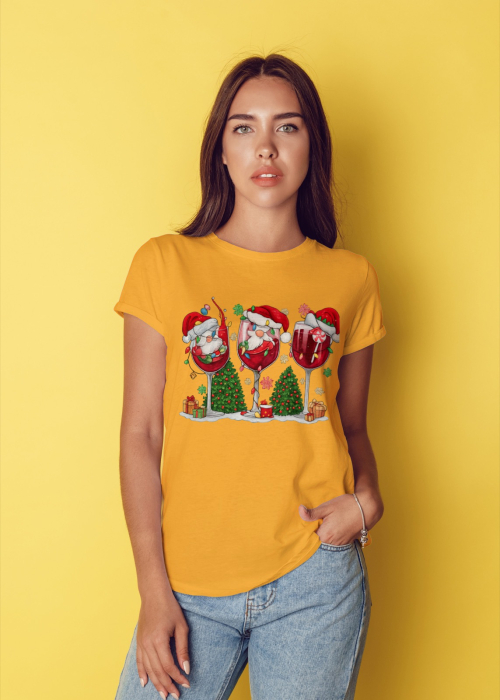 Tricou unisex 100% bumbac Colectia Christmas, sarbatori de Craciun [1]