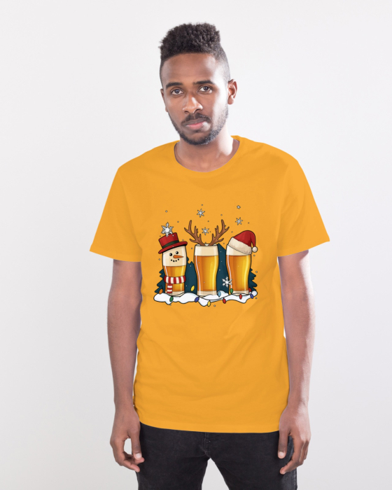 Tricou unisex 100% bumbac Colectia Christmas, sarbatori de Craciun [1]