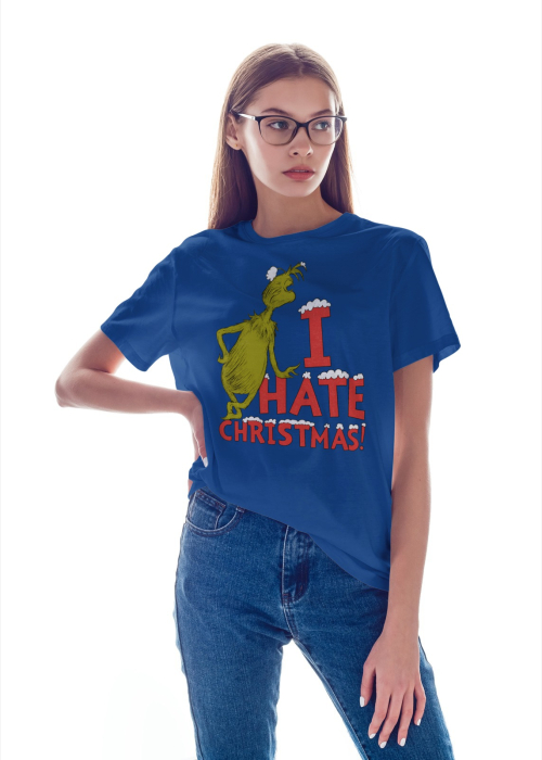 Tricou unisex 100% bumbac Grinch Colectia Christmas, sarbatori de Craciun [1]