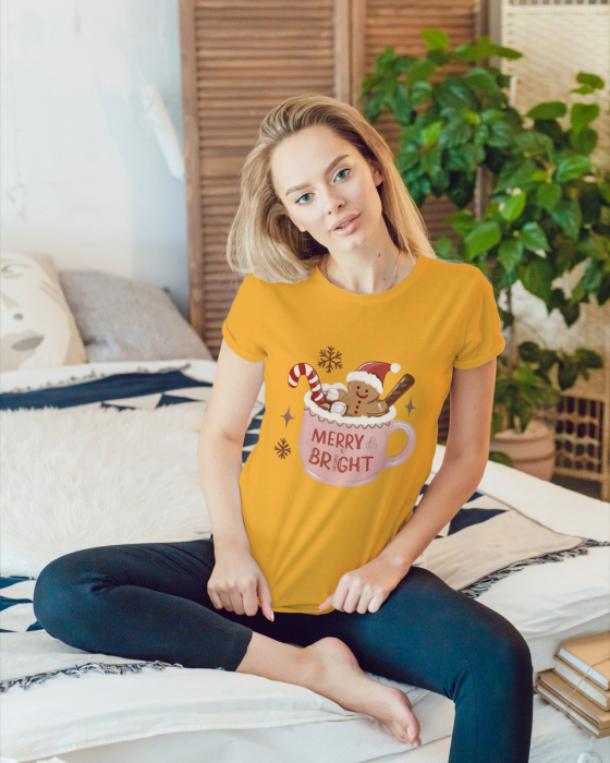 Tricou unisex 100% bumbac Colectia Christmas, sarbatori de Craciun [1]