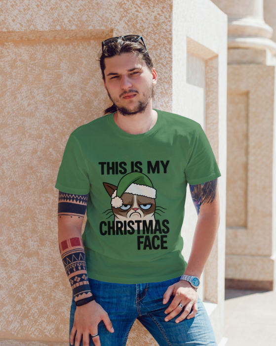 Tricou unisex 100% bumbac Colectia Grinch Christmas, sarbatori de Craciun [1]