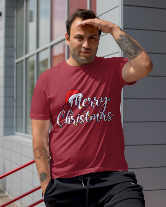 Tricou unisex 100% bumbac Colectia Christmas, sarbatori de Craciun [1]