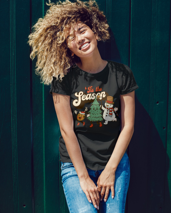 Tricou unisex 100% bumbac Colectia Christmas, sarbatori de Craciun [1]