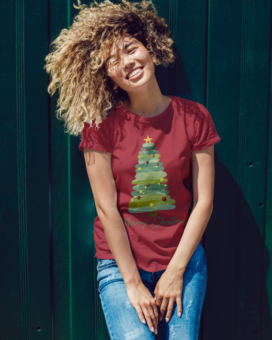 Tricou unisex 100% bumbac Colectia Christmas, sarbatori de Craciun [1]