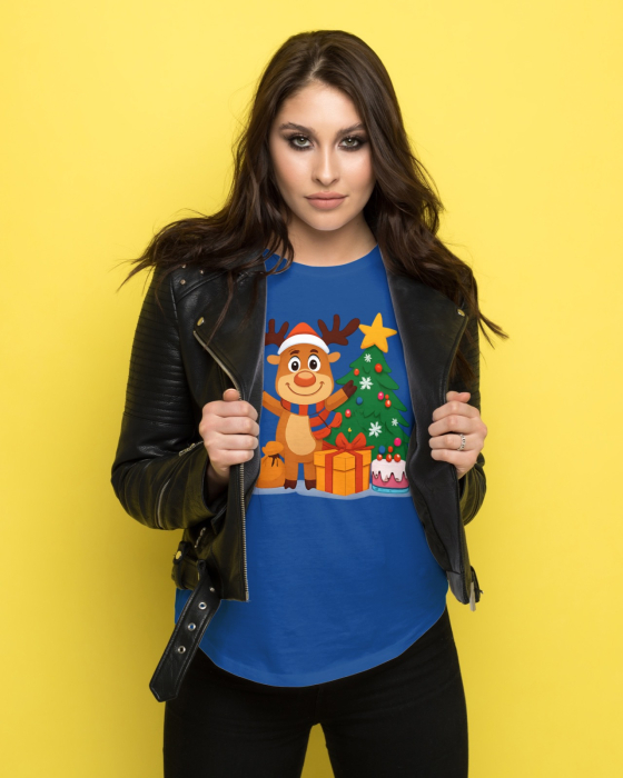 Tricou unisex 100% bumbac Colectia Christmas, sarbatori de Craciun [1]