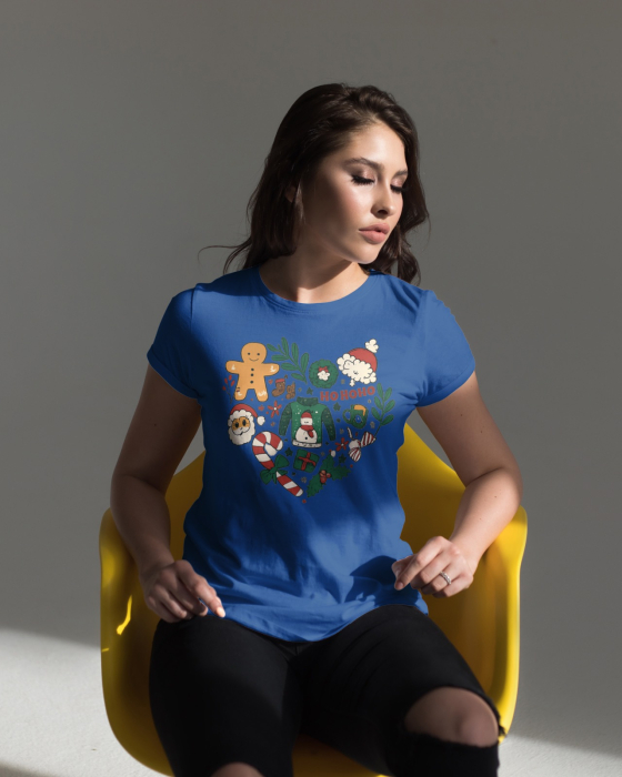 Tricou unisex 100% bumbac Colectia Christmas, sarbatori de Craciun [1]