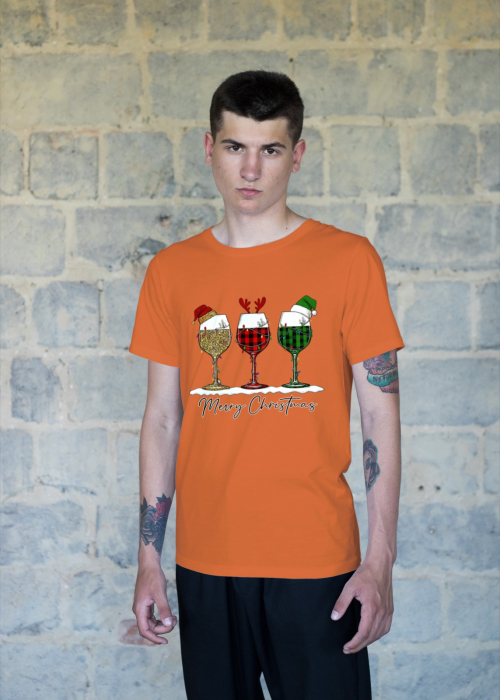 Tricou unisex 100% bumbac Colectia Christmas, sarbatori de Craciun [1]