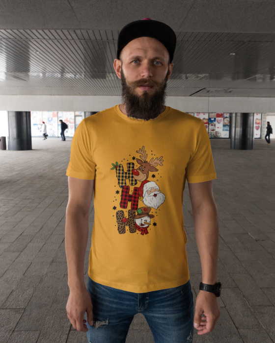 Tricou unisex 100% bumbac Colectia Christmas, sarbatori de Craciun [1]