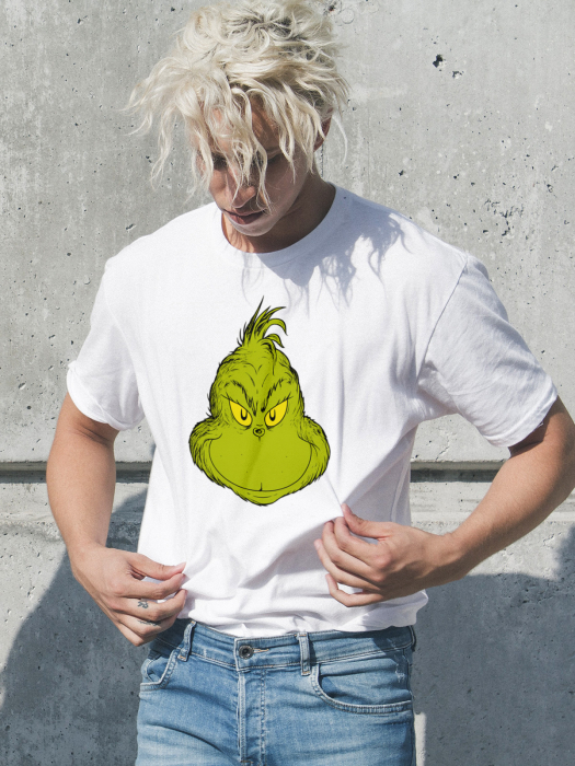 Tricou unisex 100% bumbac Colectia Grinch Christmas, sarbatori de Craciun [1]