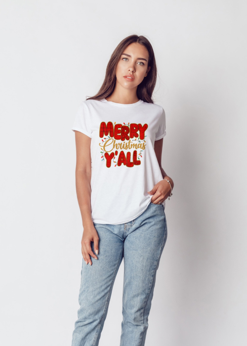 Tricou unisex 100% bumbac Colectia Christmas, sarbatori de Craciun [1]