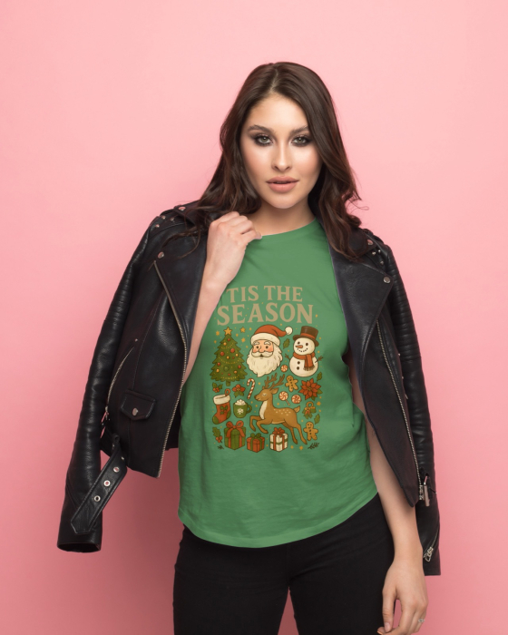 Tricou unisex 100% bumbac Colectia Christmas, sarbatori de Craciun [1]