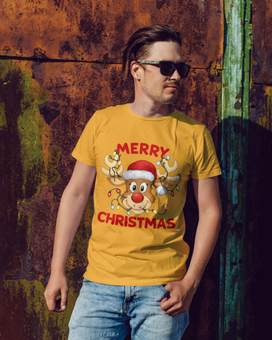 Tricou unisex 100% bumbac Colectia Christmas, sarbatori de Craciun [1]