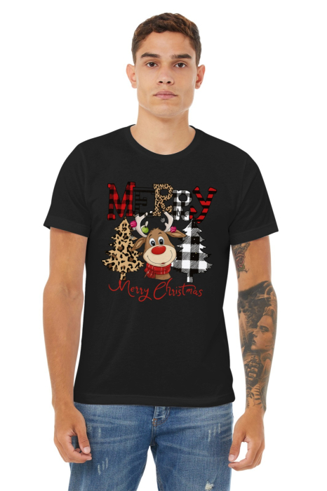 Tricou unisex 100% bumbac Colectia Christmas, sarbatori de Craciun [1]